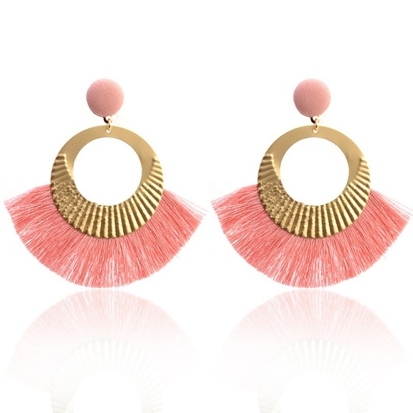 Jewelry - Two Tone Tassel Dangle Earrings